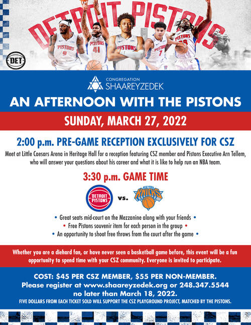 Banner Image for An Afternoon with the Pistons