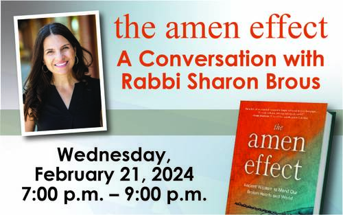 Banner Image for The Amen Effect - A Conversation with Rabbi Sharon Brous