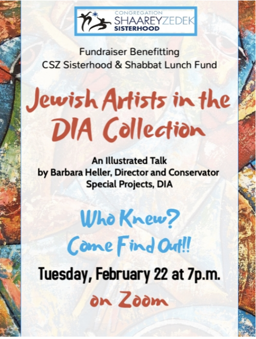 Banner Image for Jewish Artists in the DIA Collection: A Sisterhood Fundraiser